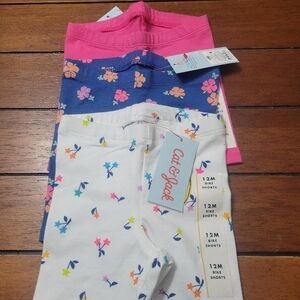 Cat & Jack 12M Bike Shorts - Pink, Blue, White